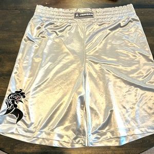 JORDAN Roy Jones Jr collab silver boxing basketball shorts Jumpman 23 men’s XXL